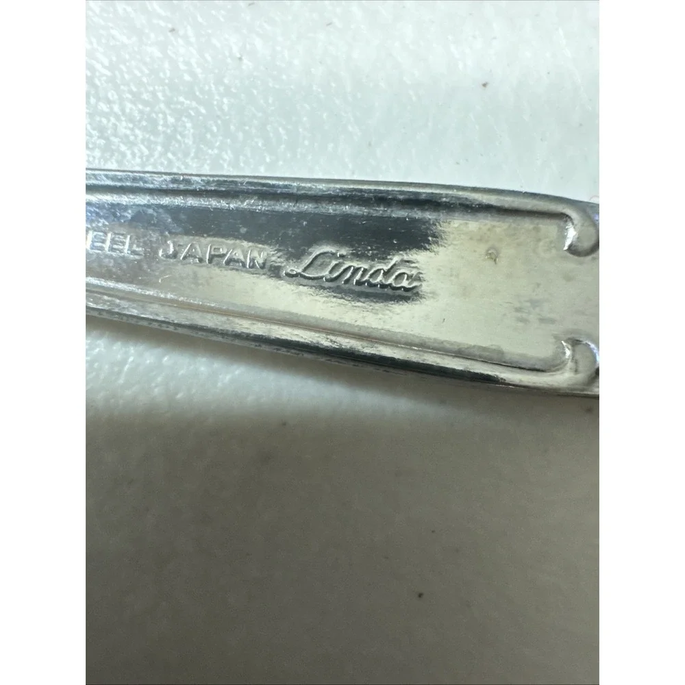 Oneida MELINDA JAPAN Flatware Salad Fork Stainless Steel Ice Tea Spoons (6) Bran
